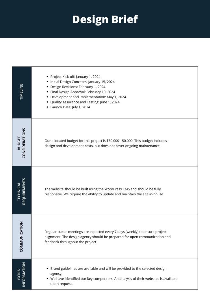 Full Design Brief Example (2)