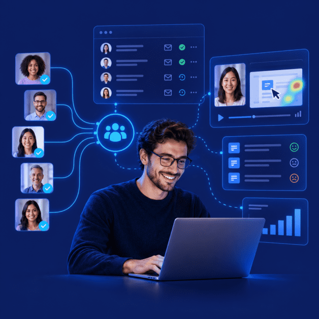 Userlytics BYOU platform for managing your own UX research participants, tracking usability tests, analyzing feedback, and generating actionable insights.