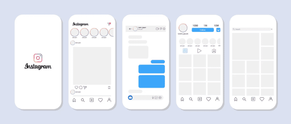 mobile app interface showing gestalt principles applied to small screen with clean grouping of elements